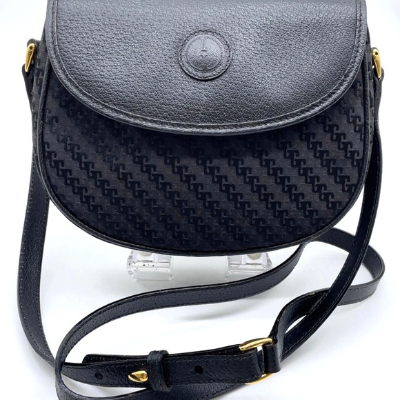 Gucci Handbags - Auth Gucci Black Canvas Leather
007.14.0074 Shoulder Bag